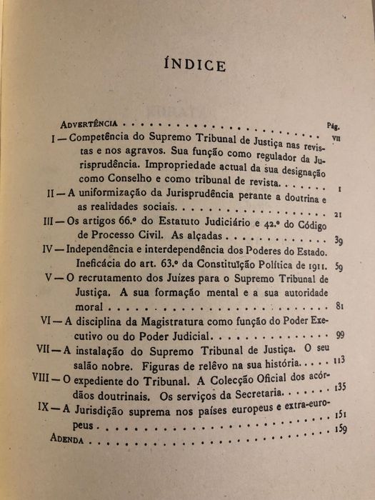 Supremo Tribunal de Justiça / O Presidencialismo do Estado Novo