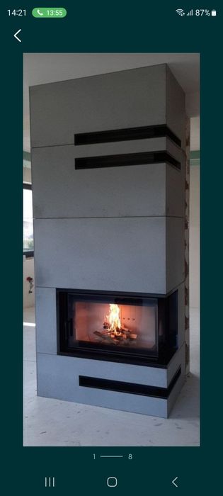 Kominek narożny komplet