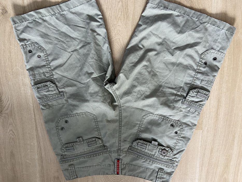 Classic M  męskie krótkie spodenki spodnie cargo szare khaki Vintage
