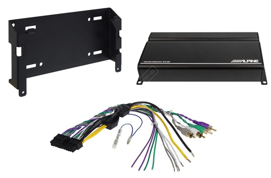 Автомагнитола Alpine iLX-W650BT та 4-канальный усилитель Alpine KTA-45
