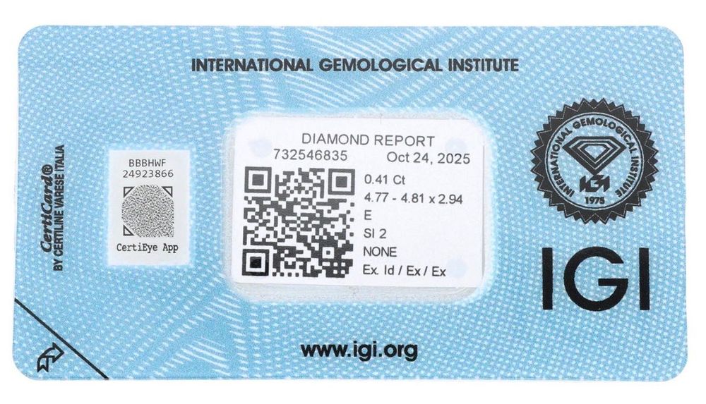 Diament (Naturalny)0.41 ct-okrągły