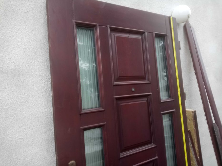 Drzwi wejściowe 100 cm, drewniane stan dobry.