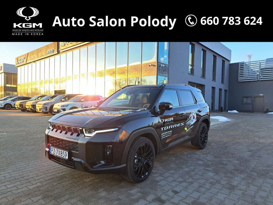 SsangYong/KGM Torres 1,5(163KM)2WD/Automat/AdventurePlus/kamera360/Pak.Black/DEMO