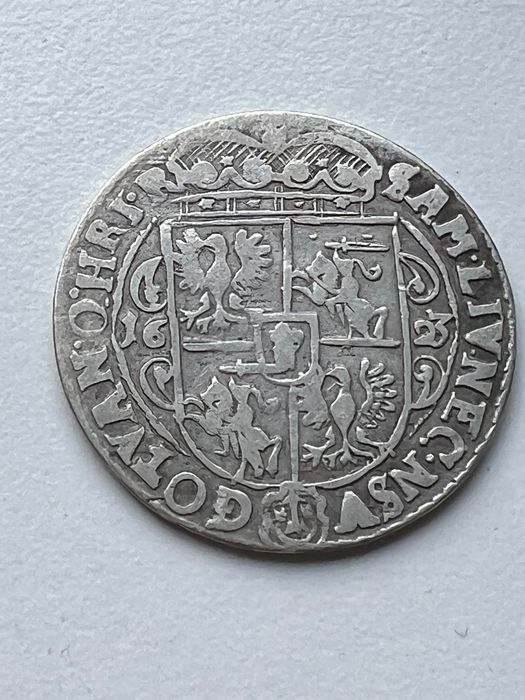 Polska Ort 1623 Zygmunt III Waza 1/4 talara