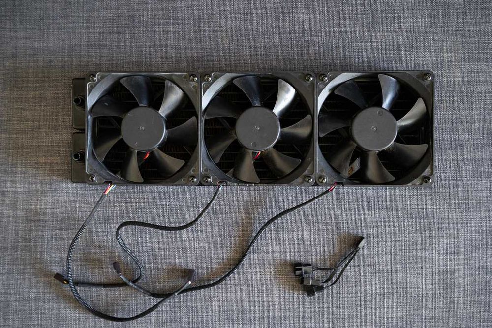 Radiador de cobre Alphacool Eisbaer LT360 360mm + 3 Ventoinhas 120mm