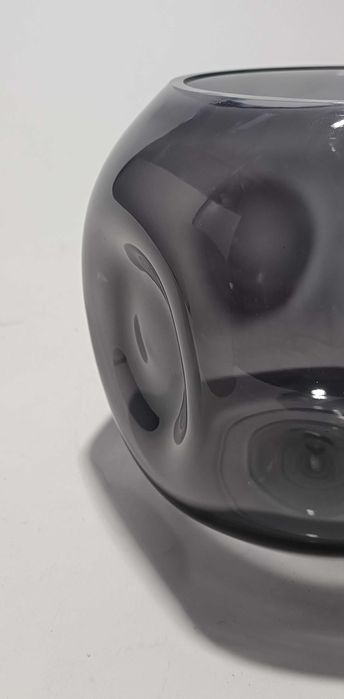 Vaso em Vidro Soprado Manual Design Orgânico | Três Cores Disponíveis