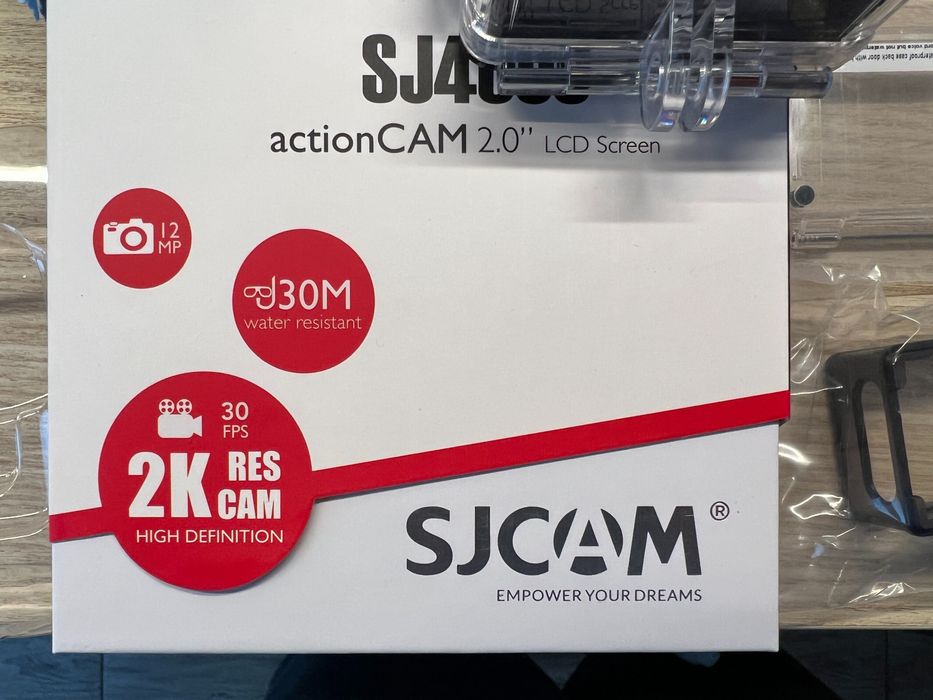 Kamerka sportowa SJCAM SJ400 WiFi 2K Srebrna jak GoPro Insta