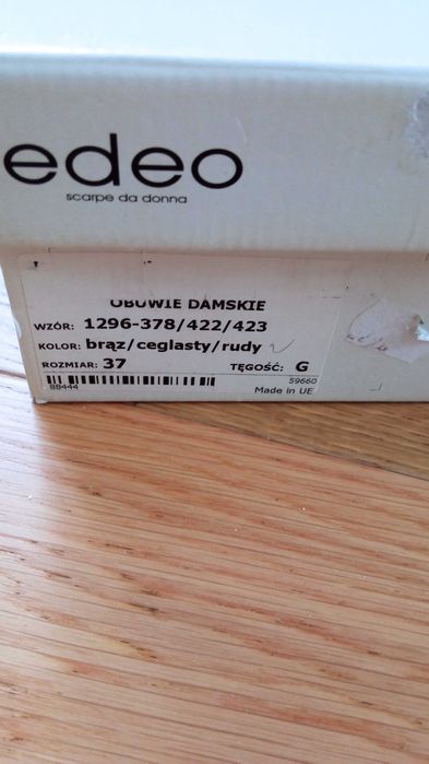 eleganckie skórzane buty firmy EDEO