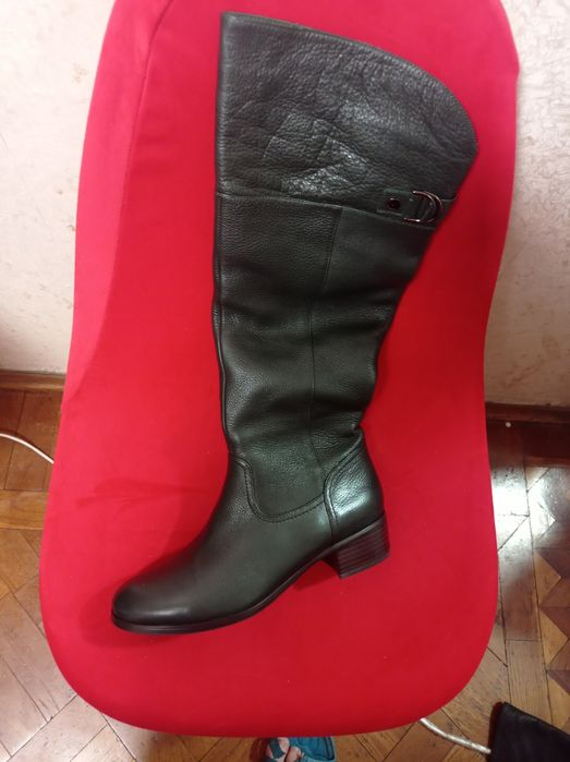 Кожаные зимние сапоги из натуральной кожи, р.39(р.39)