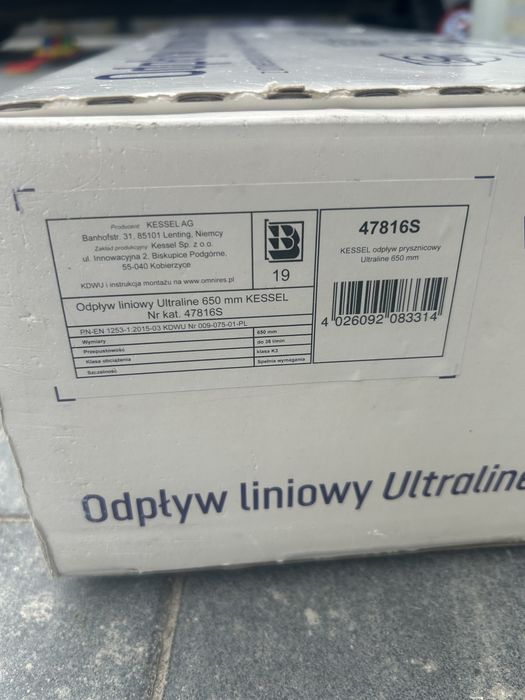 Odplyw liniowy KESSEL 650mm