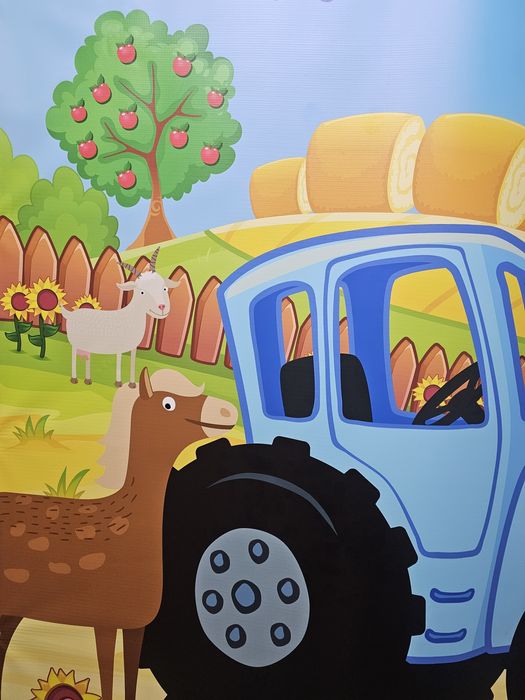 Фотозона Синий трактор