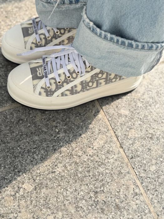 Stylowe jasne sneakersy dior 38/39