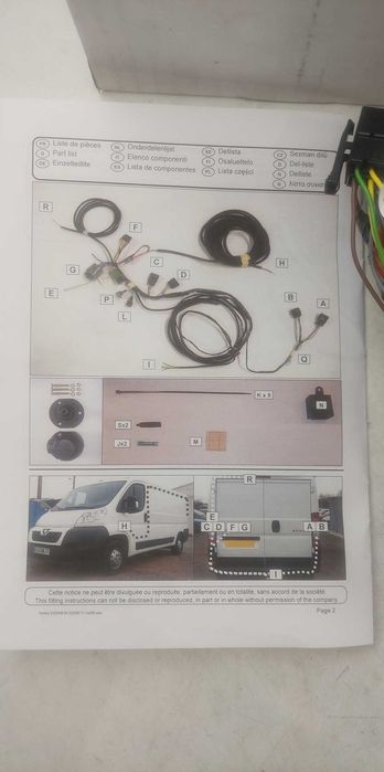 Wiązka haka Jagger kompletna Ducato Boxer Jumper Bus