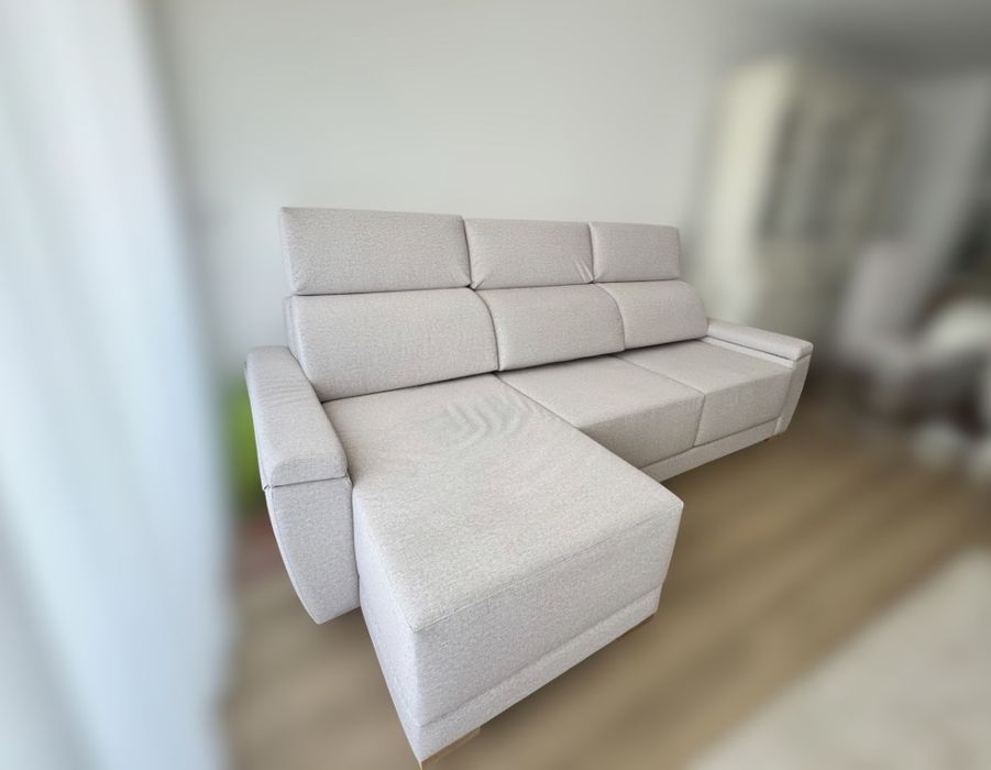 Sofá com chaise-longue