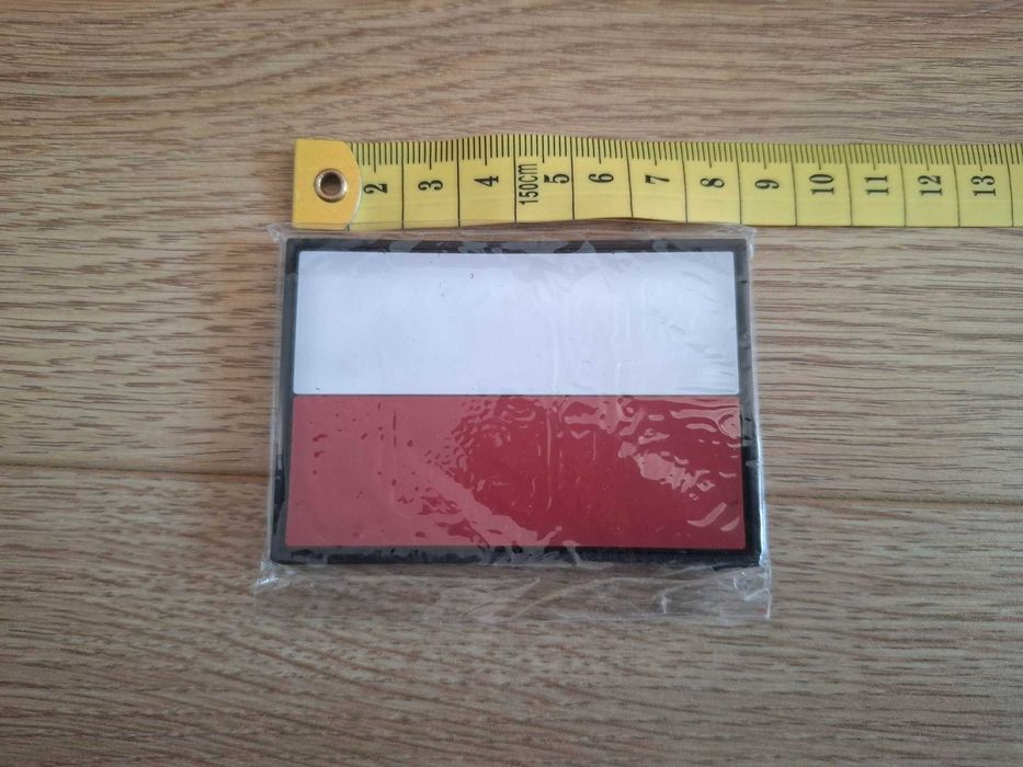 Naszywka taktyczna flaga Polski PVC velcro ASG