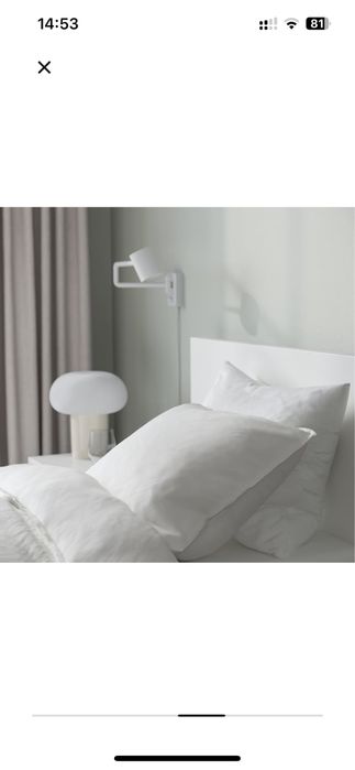 Łóżko Ikea Malm 120x200 kolr biały