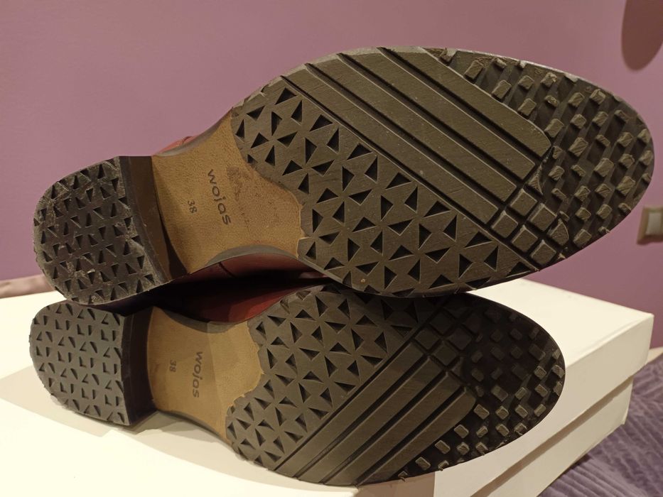 Skórzane kozaki damskie Wojas roz.38