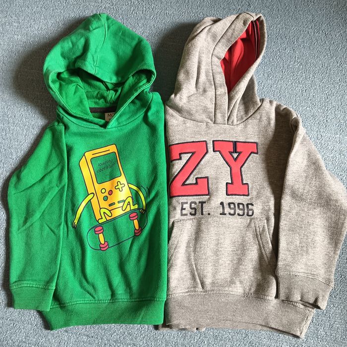 Lote de 2 Sweatshirt com capuz MO+Zippy 4-5 anos
