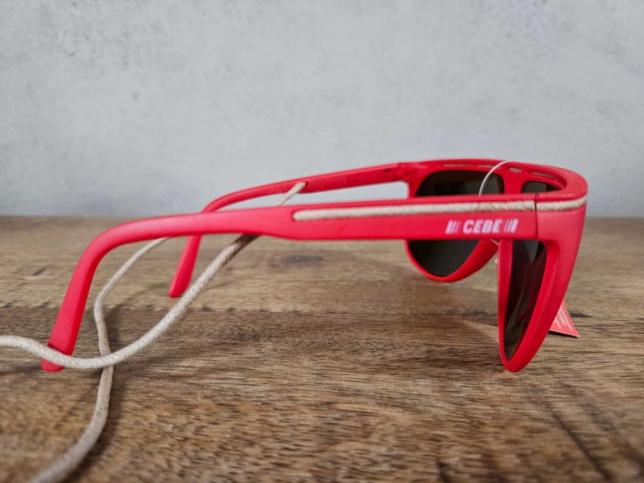 CEBE okulary przeciwsłoneczne vintage retro czerwone
