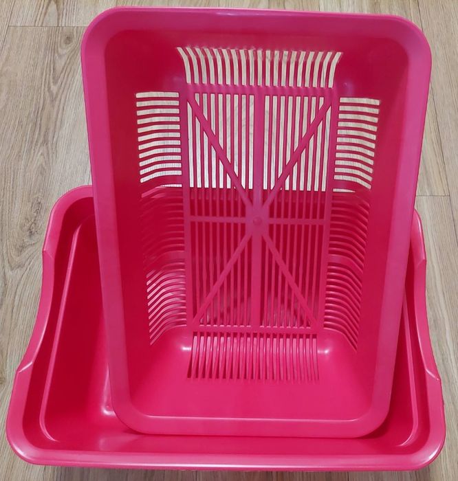 Туалет глубокий для котов с сеткой