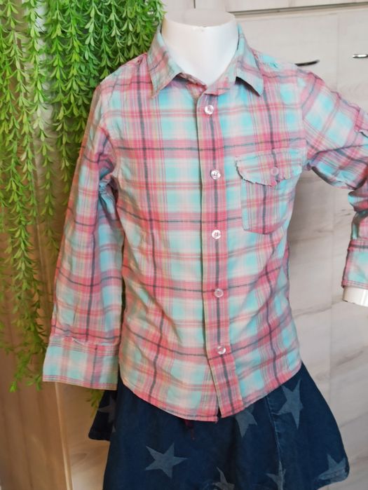 Sg Koszula 122 bluzka 122 dla dziewczynki koszulowa bluzka 122