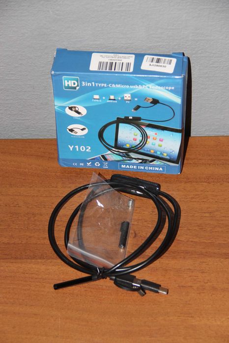 Цифровий ендоскоп 1 м жорсткий HD 3в1 камера 5,5 мм Axacam M2-Y102