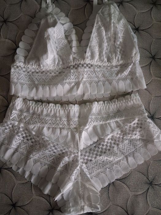 Nowy sexowny zestaw bielizny majtki biustonosz