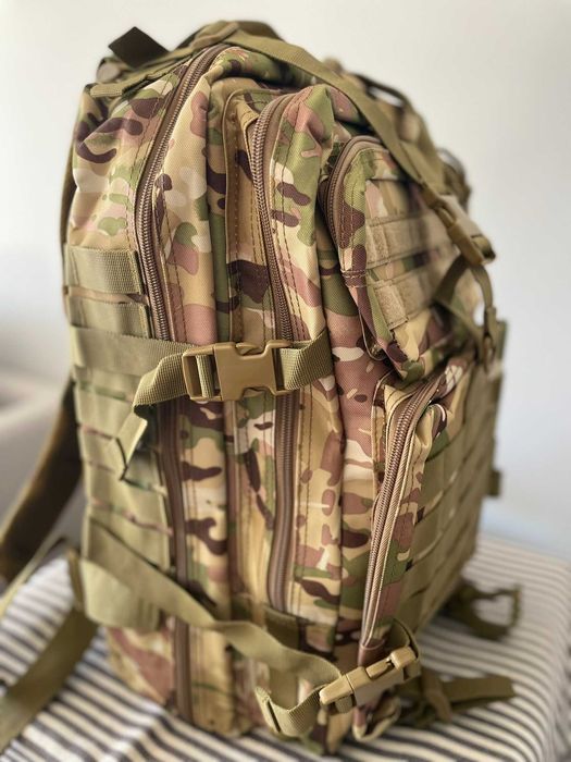 Mochila Táctica Militar Profissional – 45L | Verde Militar | NOVA