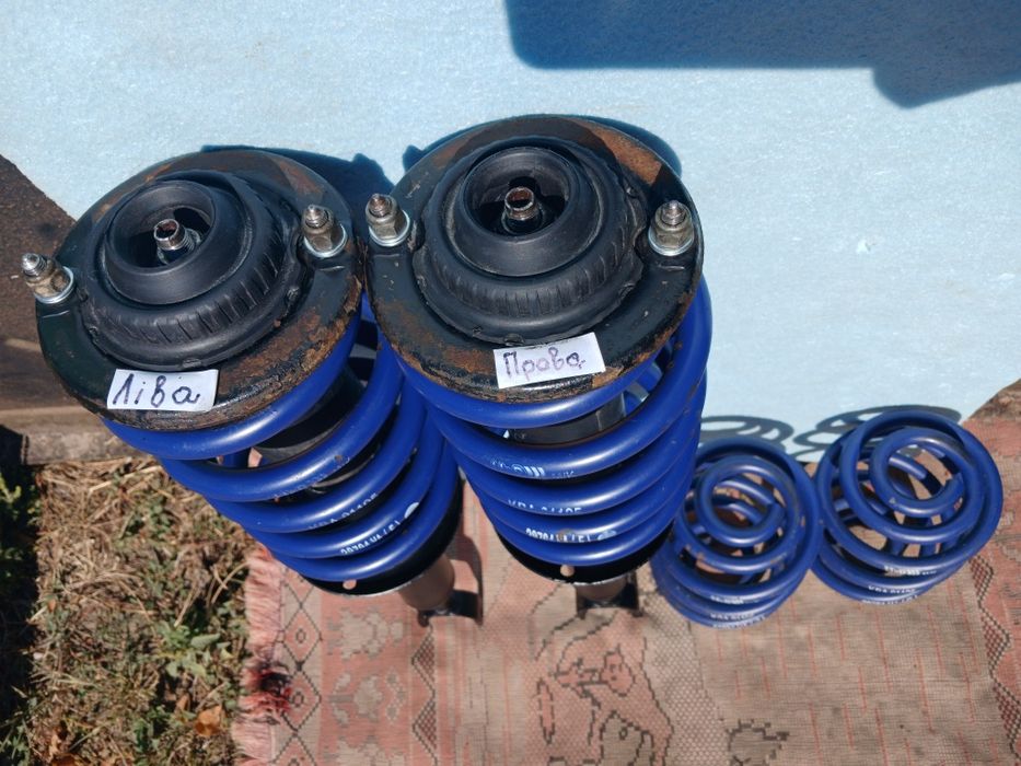 Пружини спорт H&R та стойки Monroe взборі Passat B5, B5+, Audi A4 B5