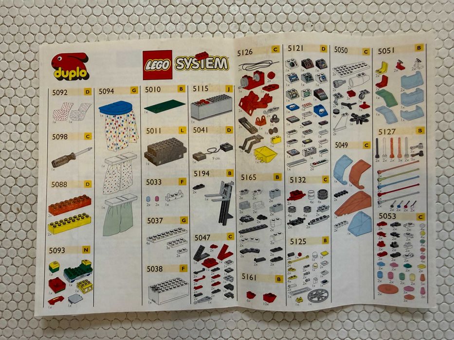 Lote de 5 catálogos LEGO antigos 1985 1991 e 1995