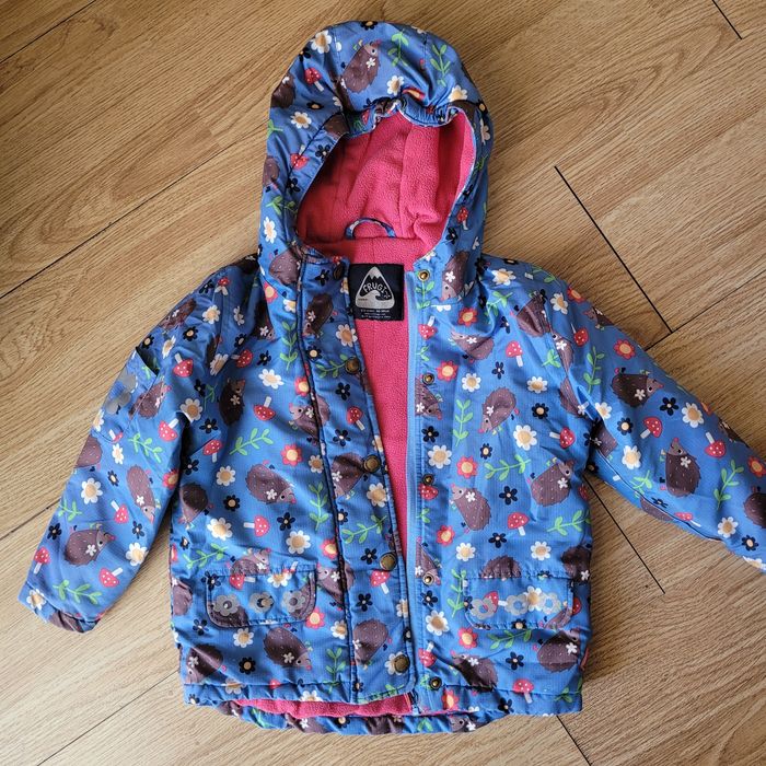 Демісезонна куртка Frugi на флісі, р. 90-98 (2-3 роки), з їжачками