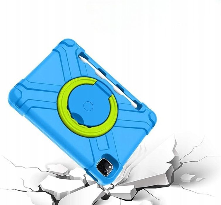 Etui iPad Air 5/4/Pro 11 - stojak 360°, rysik, niebieskie