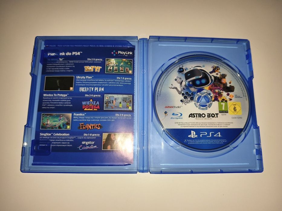 Gra Ps4 Astro Bot PL VR gry PlayStation 4 Crash Spyro Rayman Sonic GTA