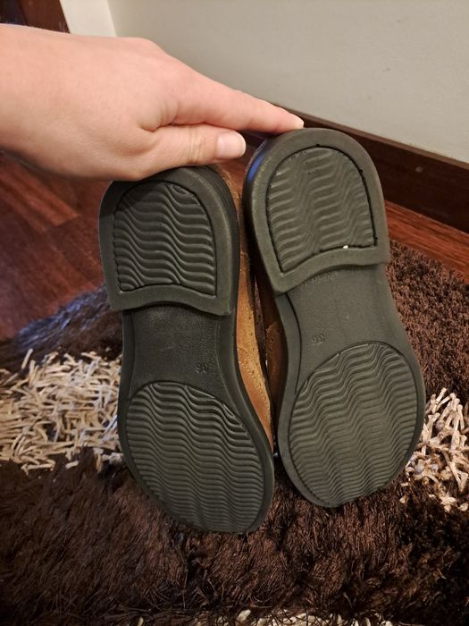 Mocassins de senhora castanhos, camurça