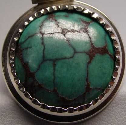 Srebrna zawieszka turkusowa ozdoba