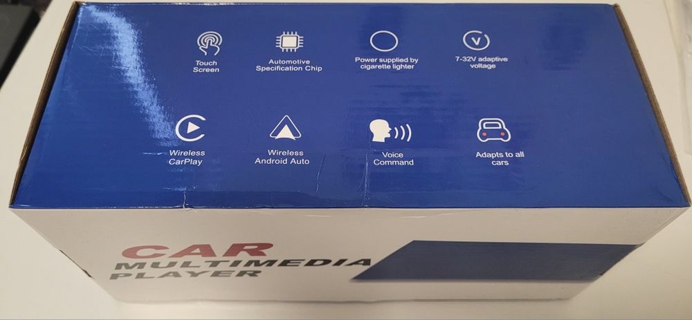 Ekran CarPlay Android Auto bezprzewodowy Podofo 9,3" + kamera cofania