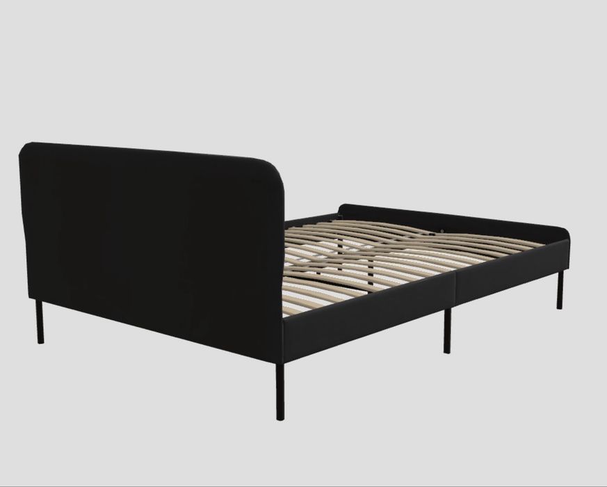 Cama de casal azul