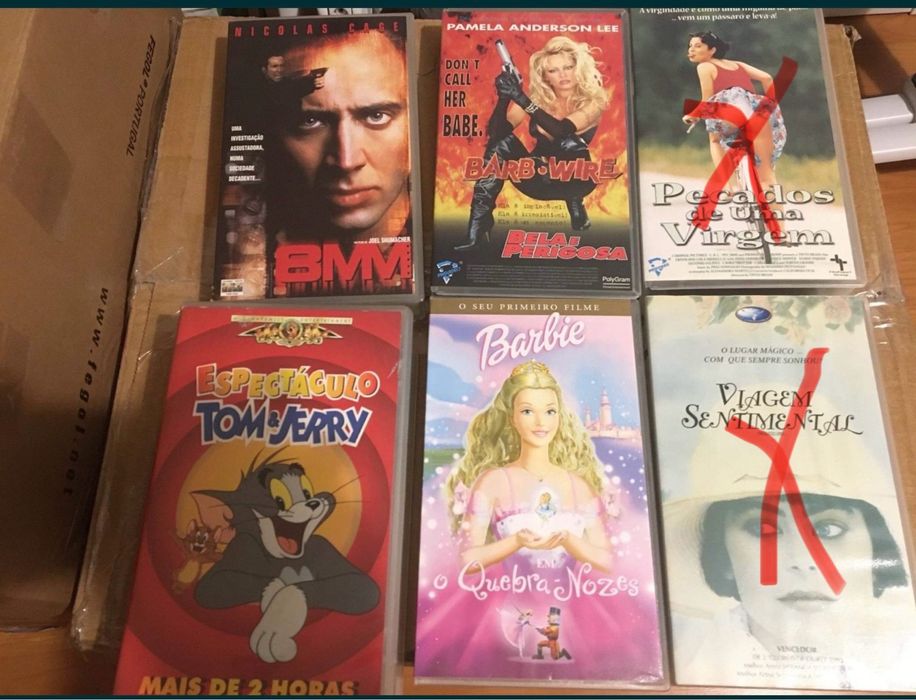 Cassetes vídeo vhs