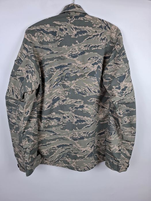 US Air Force ABU Kurtka Wojskowa Tiger Stripe 40R Oryginał USAF Naszywki