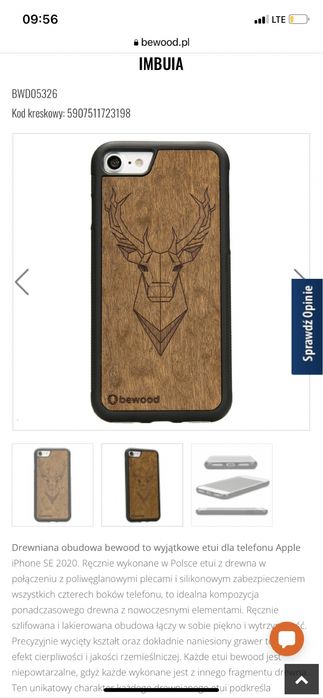 Etui iPhone se drewno bewood