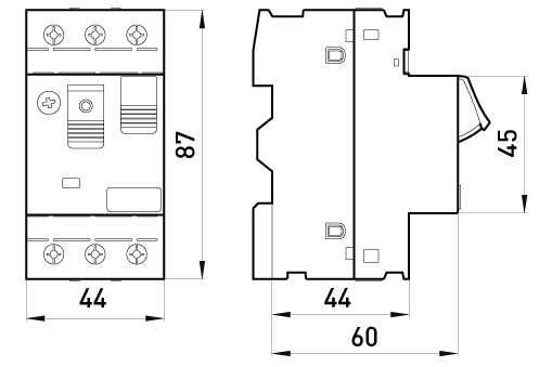 Wyłącznik silnikowy e.mp.pro.2.5 1,6-2,5A