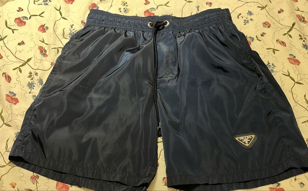 PRADA - Shorts navy blue