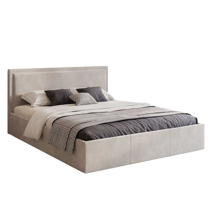 Łóżko tapicerowane STELVIO z pojemnikiem, stelażem 120/140/160/180x200