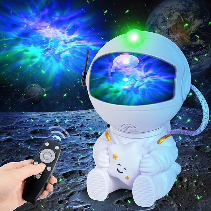 Projektor Gwiazd Siedzący Astronauta Lampka Nocna Rzutnik Kosmos