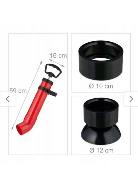 Pompa do czyszczenia rur 2 przystawki