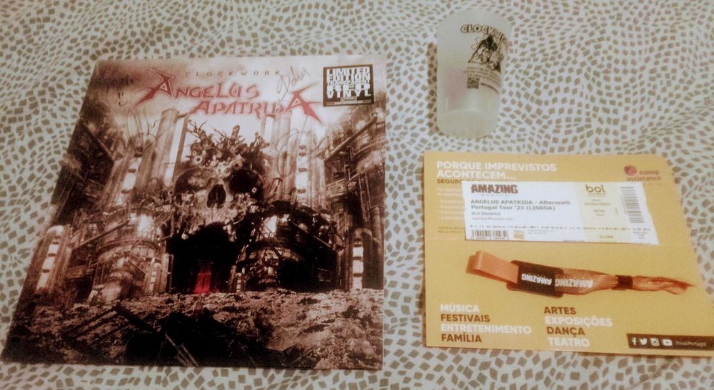 Angelus Apatrida - " Clockwork ",,, LP em vinil assinado