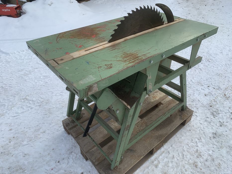 Piła Wahadłowa tarczowa stołowa trajzega krajzega do drewwna opałowego 2w1