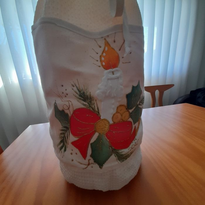 Pega e puxa saco pintado à mão