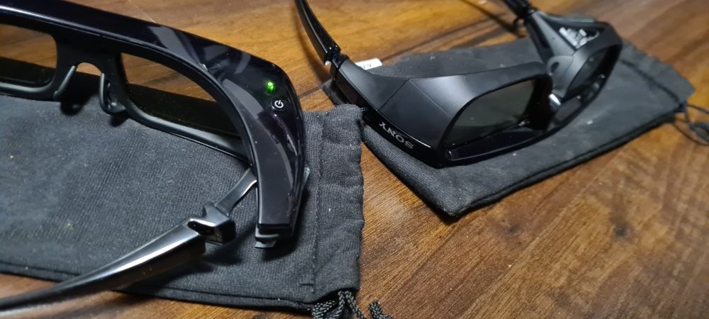 Aktywne OKULARY SONY  TDG-BR250  3d do telewizora 3D.  2pary