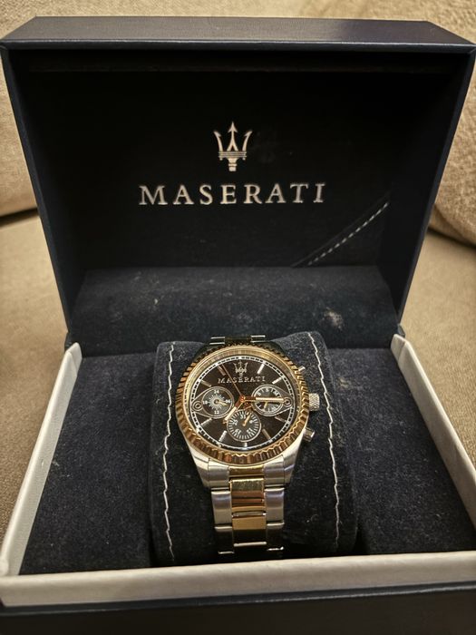 Relogio maserati competicion bicolor